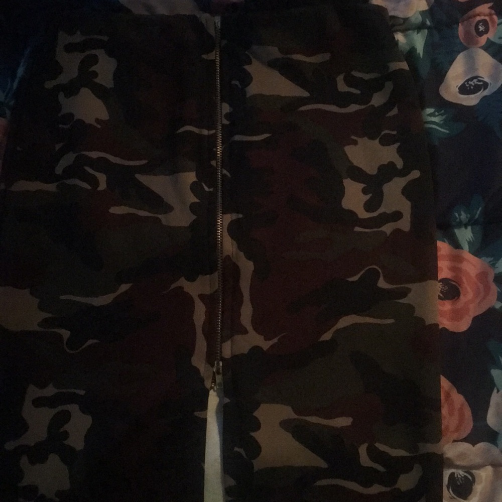 Green Camo Skirt